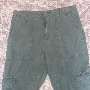 Womens green cargo pants